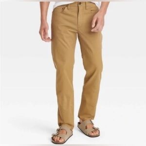 Mens NWT Goodfellow & Co. Slim Fit Brown 5‎ Pocket Jeans